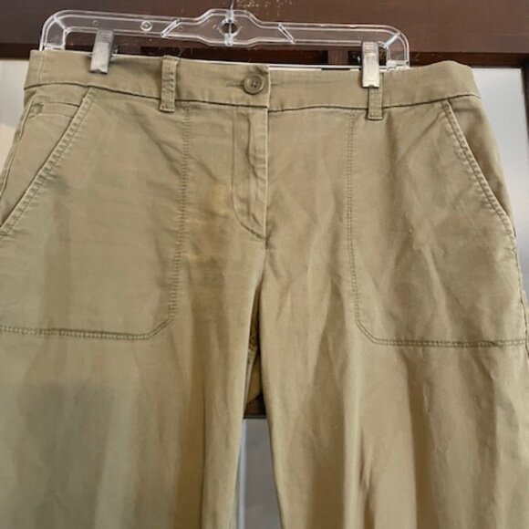 LOFT Olive Green Pants, Size 8 - Picture 2 of 6